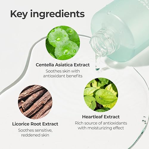 Miniatura 5 de numbuzin Tónico de hierbas calmante puro No.1  Piel propensa al acné, centella asiática, calmante profundo (10.14 onzas líquidas)