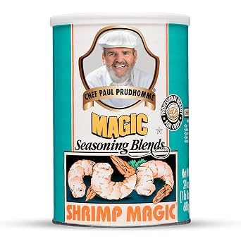 Chef Paul Magic Seasoning Blends Shrimp Magic | Bold Flavor for Shrimp & Seafood | Gluten-Free Shrimp Seasoning for Seafood Recipes | Spice Blend with Garlic & Paprika | 24 oz Pack of 1