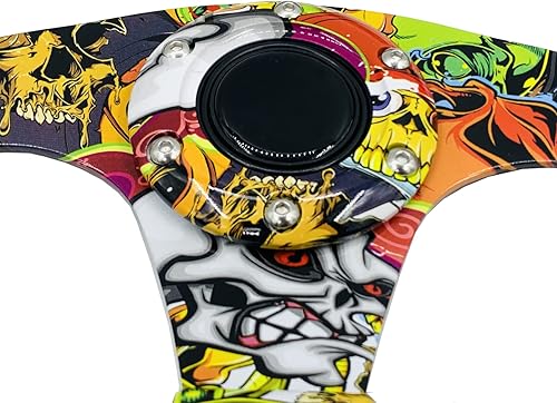 Miniatura 5 de Patrón de graffiti Volante de carreras de coche acrílico plano Drifting Car Sport Volante para Sim Drift Juego de PC