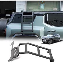 Side Ladder Side Window Roof Step Ladder Compatible with 2024 2025 2026 Hummer EV Accessories Alloy Off-Road Modification Side Door Ladders Rear Gate Side Ladder Kit Exterior SUV/Right