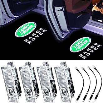Car Led Door Lights Projector Logo Shadow Ghost Light for Land Rover Range Rover 2007-2019 Compatible Accessories 4 packs