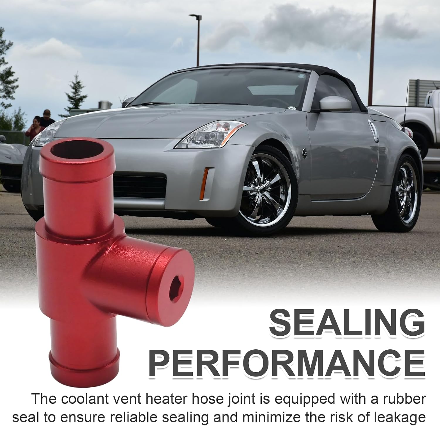 92500-AR000 Coolant Bleeder Port Heater Hose Connector, Replacement for NISSAN 350Z 2003-2008, Replacement for INFINITI Q45 2002-2006, Replaces 92500AR000