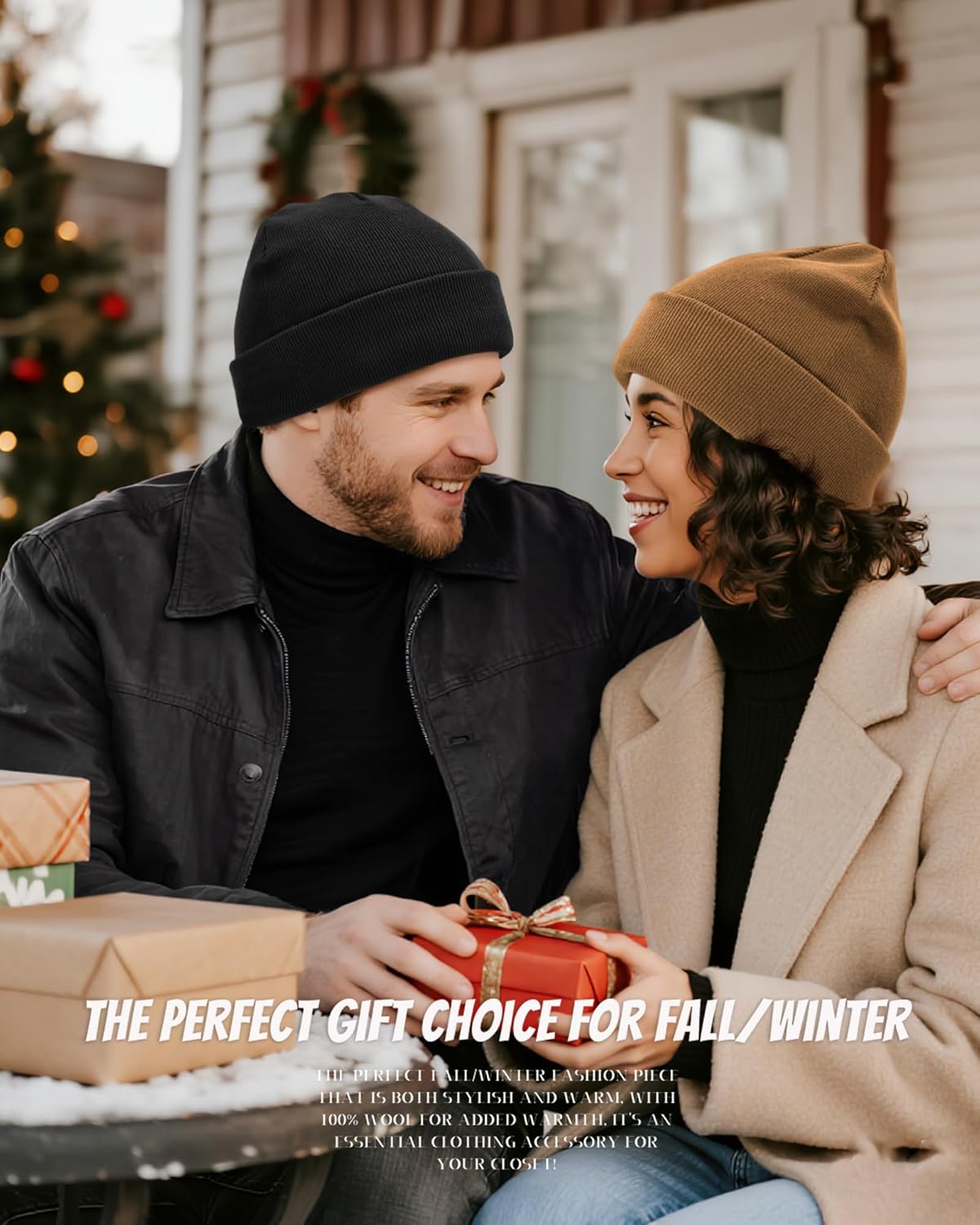 100% Cotton Beanie for Women Men,Double-Layer Knit Warm Winter Hat Soft Cuff Fisherman Beanies Hats Slouchy Skull Cap - Image 5