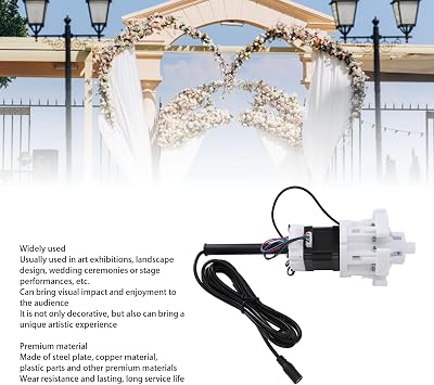 Artificial Flower Automatic Open Closing Motor, Artificial Flower Control Simulation Flower Opener Multifunctional DIY Mechanical Moving Flowers Engines for Wedding Props