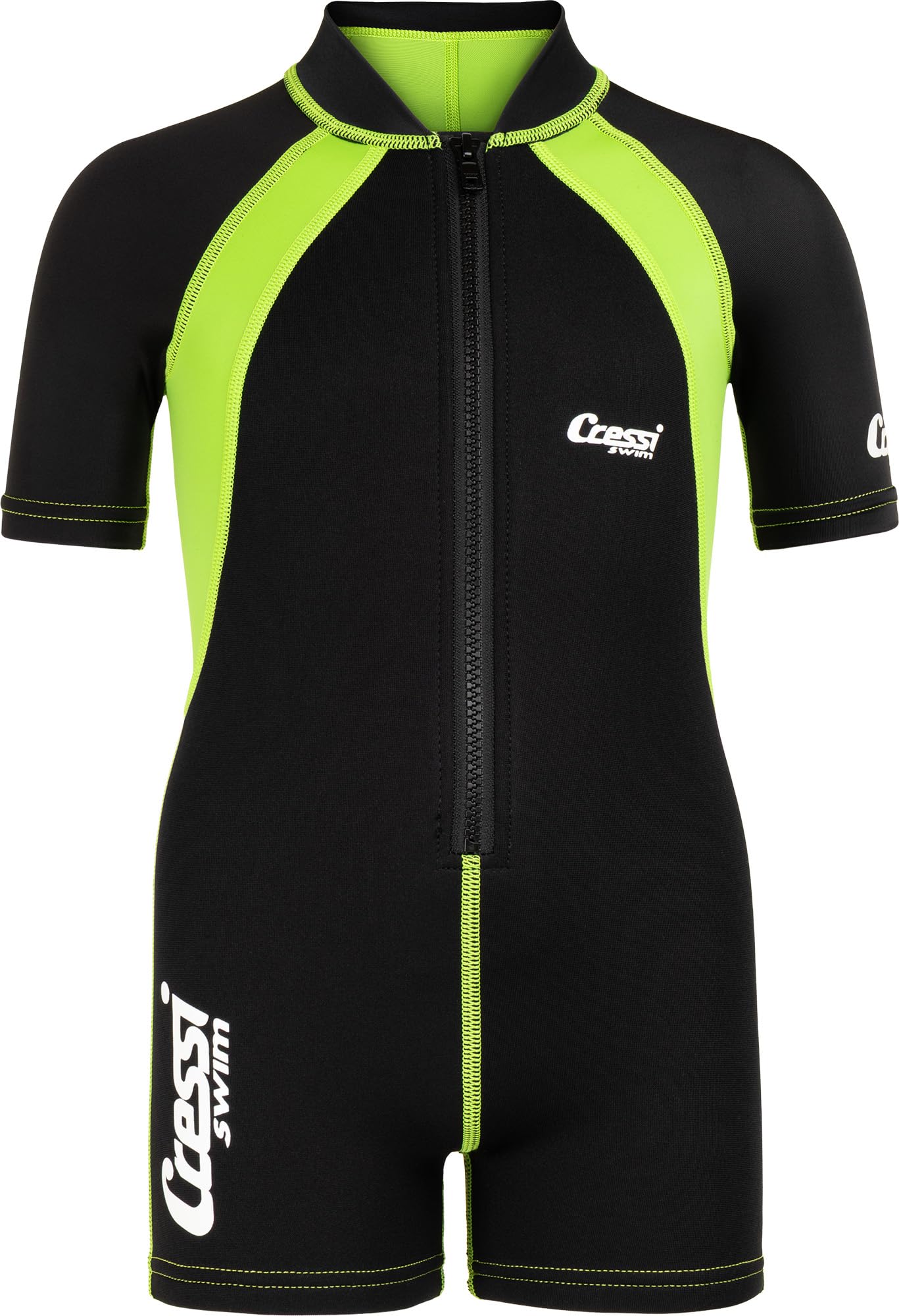 Cressi Wetsuit Enfant Ultra Stretch Néoprène Vert 1.5 mm Manche Courte Unisex