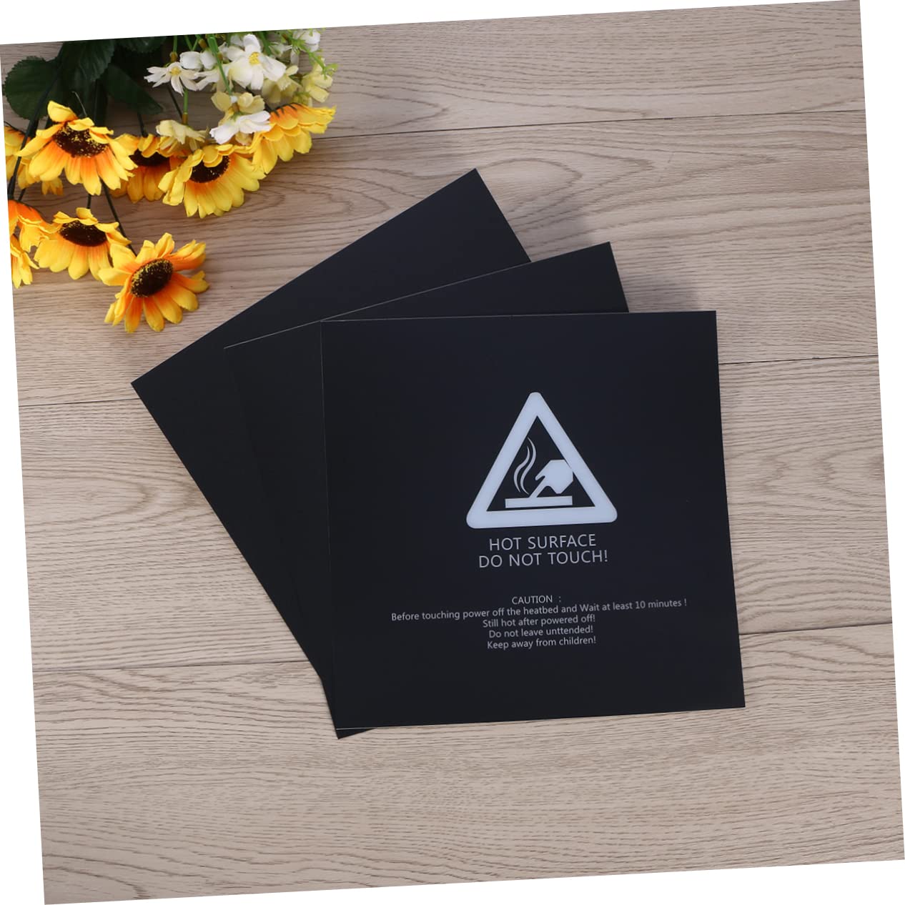 3pièces Plaque De Construction Avec Adhésif Arrière De Compatible Avec Lit Chauffant Pour Imprimantes