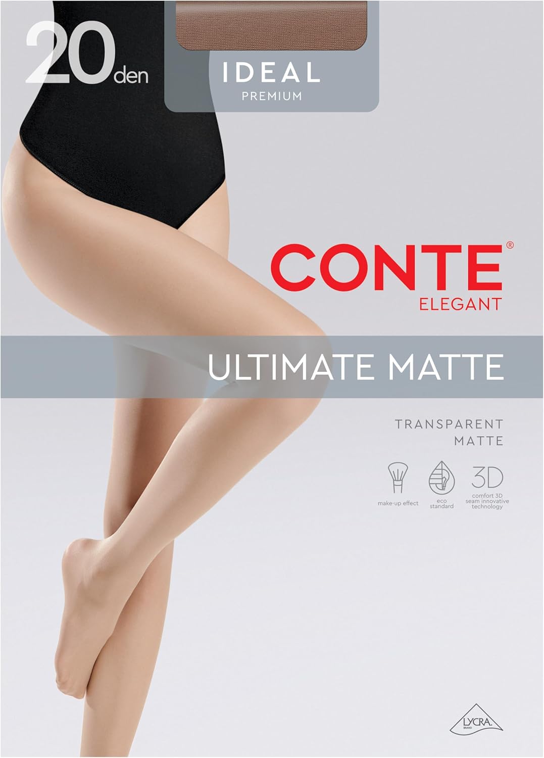 Conte Tights Classic Matt Sheer Pantyhose with Control Top Ideal 20 den - Image 6