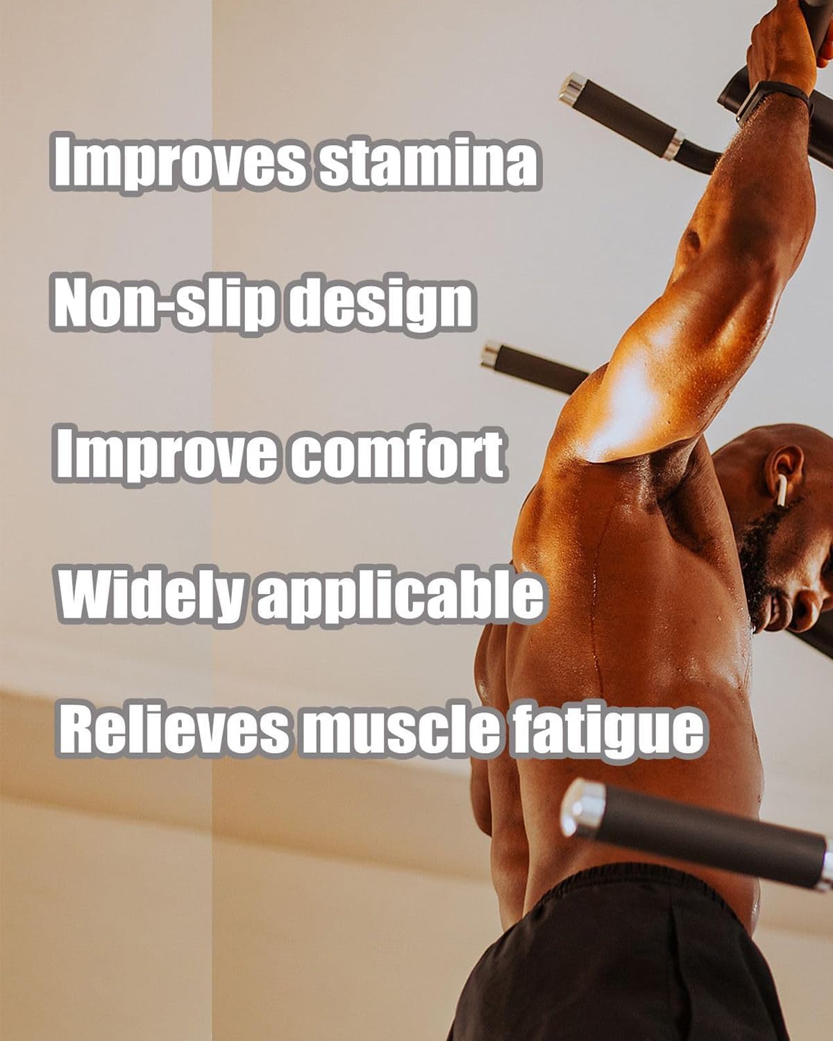 INOCEAN 1 Pair Gym Hand Grip, Hand Grip For Gym, Black Silicone Hand Gripper For Men And Women, Ergonomic Design For Strength Training, Fitness, And Daily Use, Suitable For Home, Office - Image 7 thumbnail
