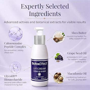 VivaLaCara BotoxEffect Cream, Lifting & Firming Face Moisturizer, 3.38 oz
