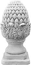 gartendekoparadies.de Pine Cones Stone Decorative Element Frost Resistant 32 cm Grey