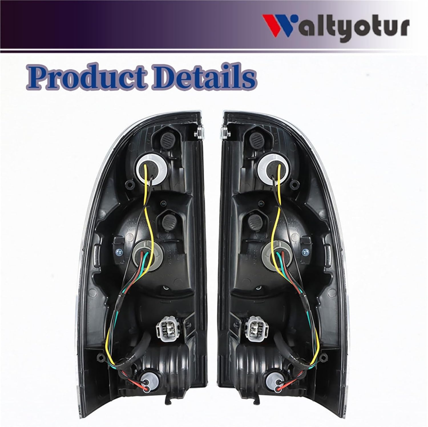 waltyotur A Pair Smoke Len LED Tail Lights Brake Lamp Tail Light Brake Lamp Replacement for 2005-2015 Tacoma 8156004150 Left and Right Side