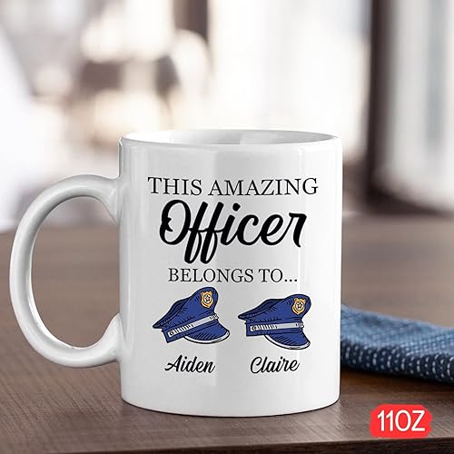 Miniatura 102 de Taza de café personalizada con texto en inglés "The One Where Becomes a Cop", taza de café blanca de 11 onzas, 15 onzas Taza blanca Becomes A