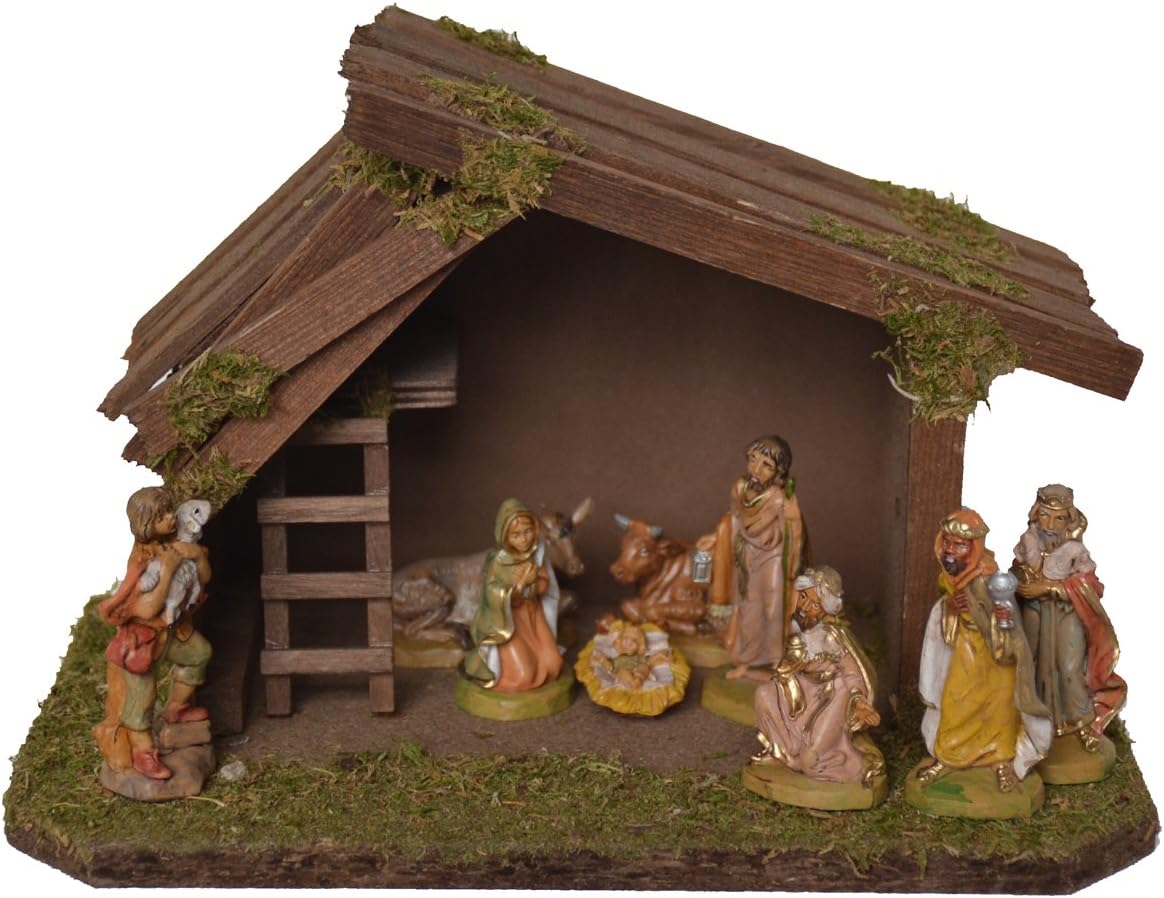 Alfred KolbeKrippen 1346/0 Wooden Nativity Scene for 8-10 cm Figures 25 x 15 x 16 cm