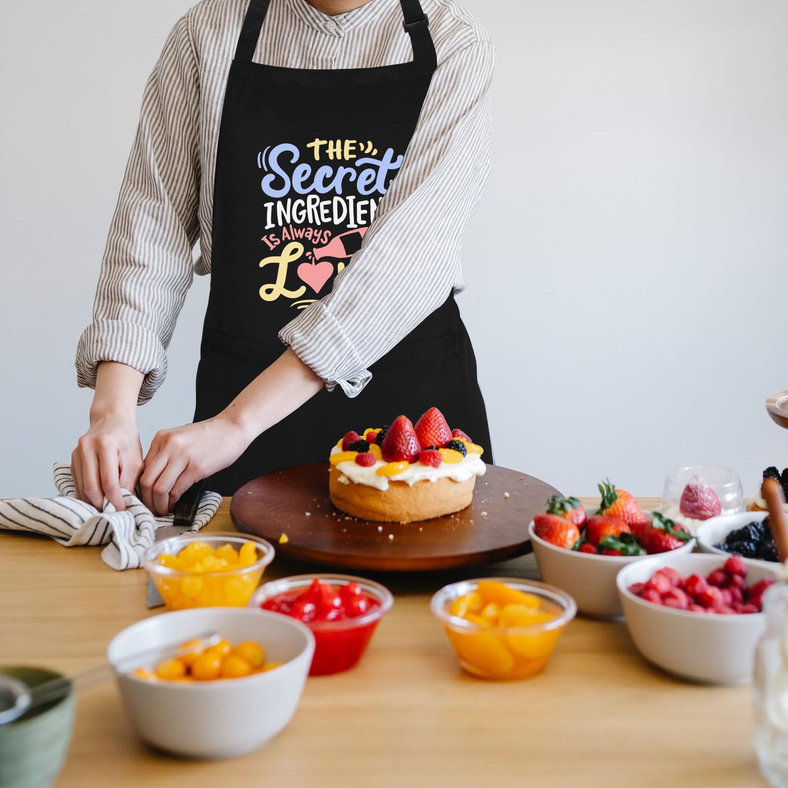 Delantales divertidos para mujer con bolsillos, delantales de cocina para cocinar y hornear, regalos para mamá, profesora, día de la madre, cumpleaños