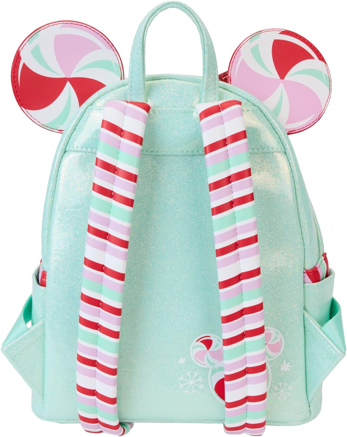 Loungefly Disney Minnie Holiday Peppermint Ornaments Mini Backpack - Image 3