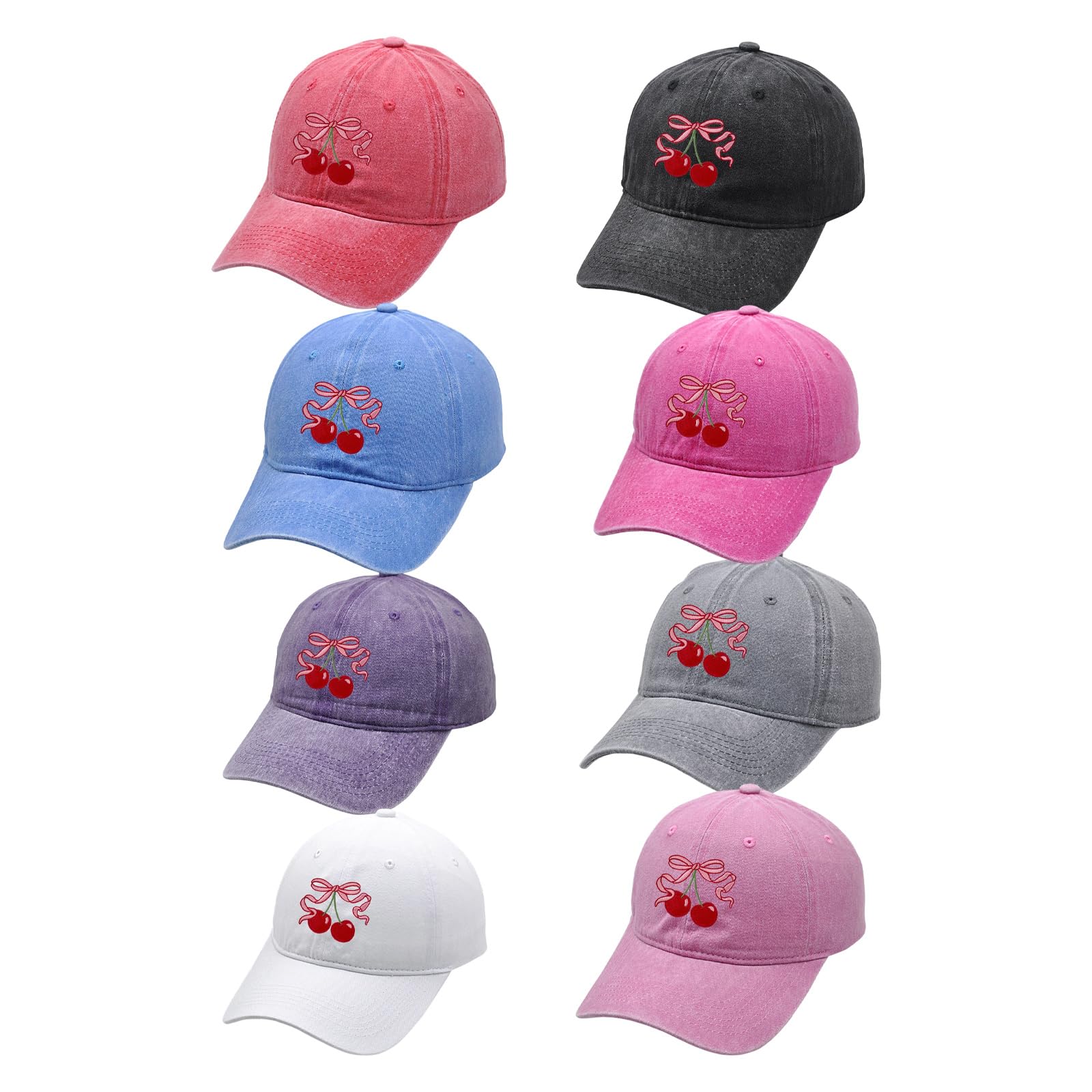 Cappello da baseball regolabile in cotone con stampa con fiocco, per attività all'aperto, hiphop, danza, cappello da baseball