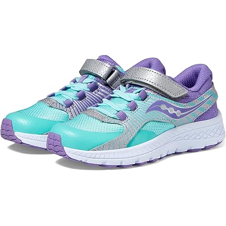 Saucony Kids' Velocer Hook-and-Loop Running Shoes