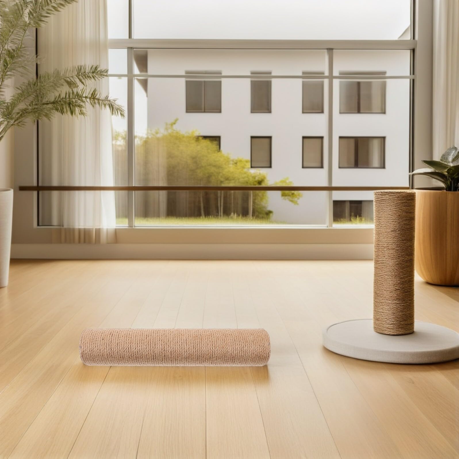 4 Postes de Sisal para Gatos de 30x6 Cm, Repuesto para Rascador de Árbol, Diseño DIY, Protección de Muebles y Entretenimiento para Gatos en Interiores