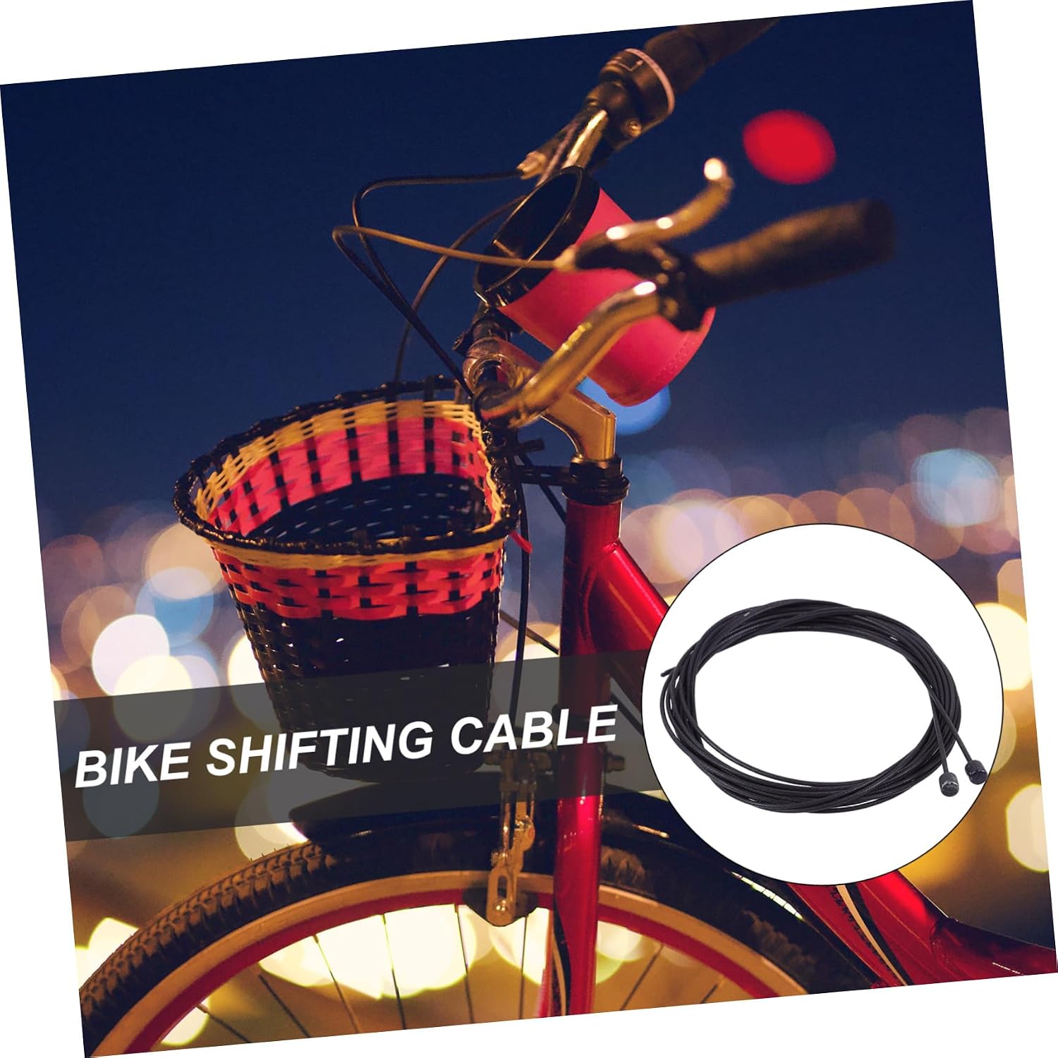 2pcs Bike Shifting Cables for Mountain and Road Derailleur Cables for Improved Performance and Easy Replacement