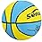 Senston Basketball Balls Size 3/5/6/7 Basketballs Indoor Outdoor 27.5/29.5 inch Basketball (Blue/Yellow, 27.5\'\'/Size 5)