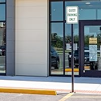 Vista 3 de SmartSign Letrero de "Guest Parking Only" 12 x 18 pulgadas, aluminio reflectante de grado de ingeniero 3M