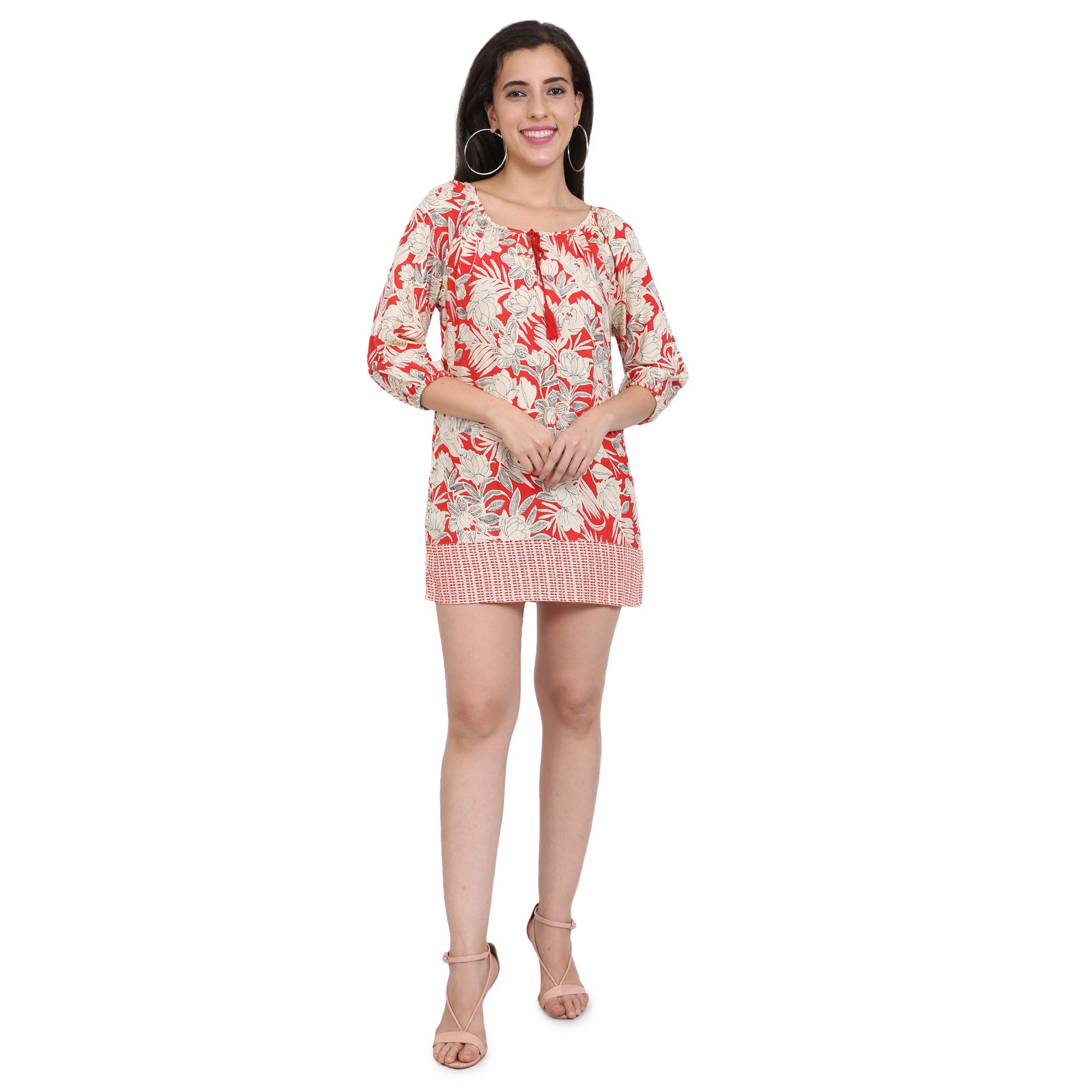 Floral Print Womens Tunic-image-0