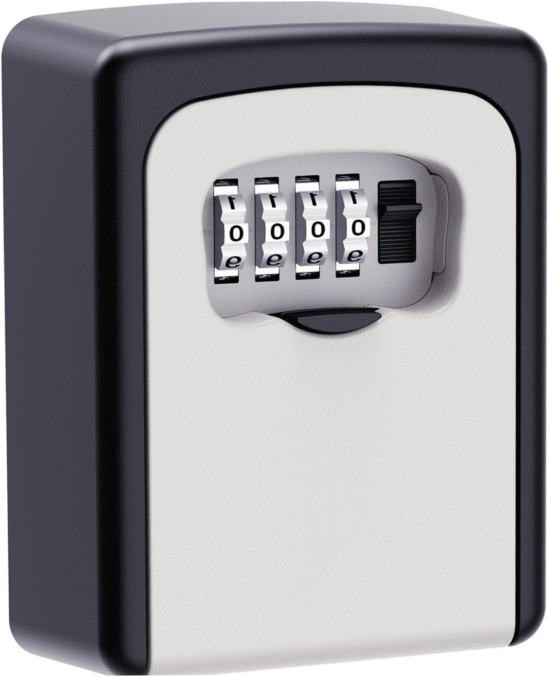 KIPRUN Key Storage Lock Box, 4-Digit Combination Lock Box, Wall Mounted Lock Box, Wall Mounted Key Safe Box/Security Key Holder/Code Storage Case/Cipher Lock Box