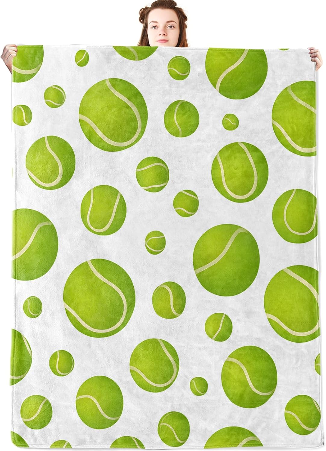 Hockey Flannel Blanket,Blue Sport Throw with Skate,Puck,Stick and Snowflake,Lightweight Fleece Blankets for Athletic Lover,Couch,Cabin,Bed,Camping Winter Ice Rink Decor Gifts,8060in