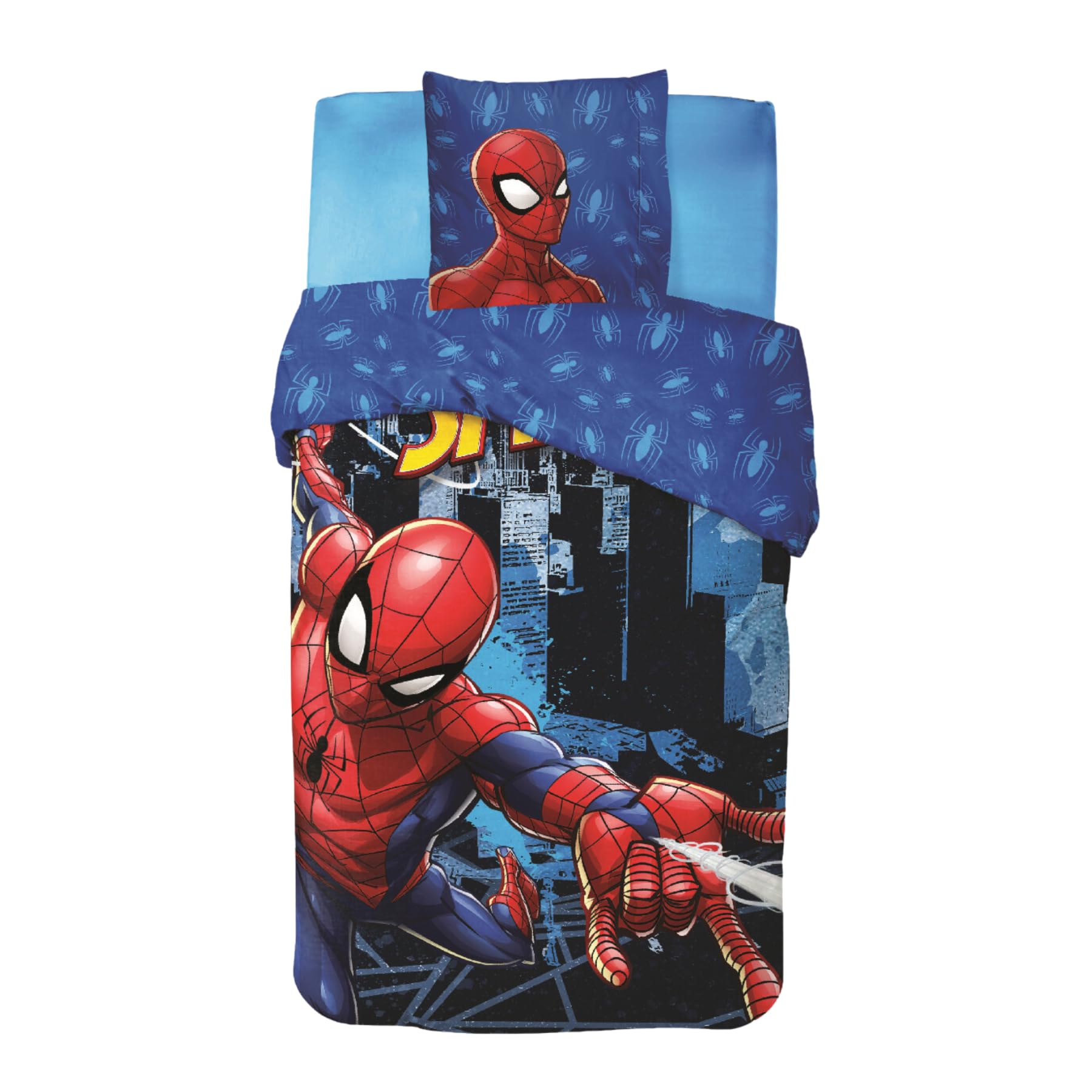 Housse de couette Spiderman Marvel évite les draps qui glissent 135x200