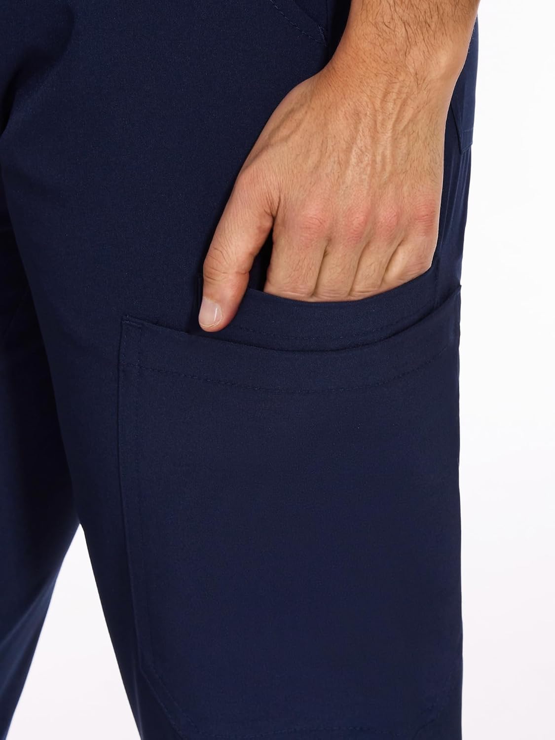 COZYFIT Scrubs for Men - 4 Pockets V-Neck Scrub Top and 7 Pockets Jogger Pants Mens Scrubs Set COZY SCRUBS - Image 6