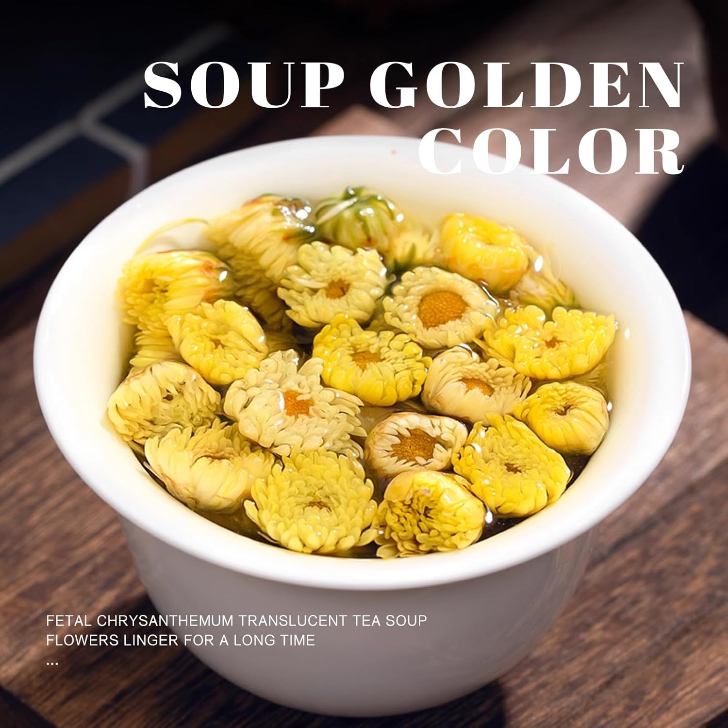 Premium Asian Chrysanthemum Tea - 3.52 oz loose leaf dried flowers, tire chrysanthemum tea with a strong floral aroma and no caffeine, great for relaxation and leisure! - Image 6