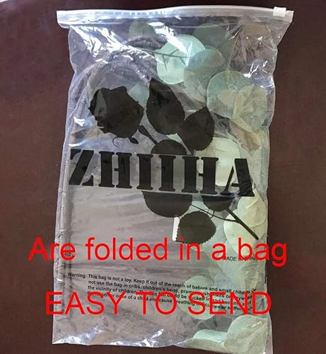 Miniatura 7 de Guirnalda de eucalipto artificial Hojas de dólar de plata Plantas largas Verduras Ramas de plástico falsas Arbustos Verdes