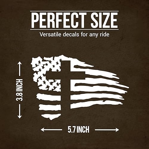 Miniatura 2 de GRITKULTURE - Calcomanía de vinilo con bandera estadounidense y cruz para autos, camiones y laptops cristianos de EE. UU., Jesús Cristo, calcomanía