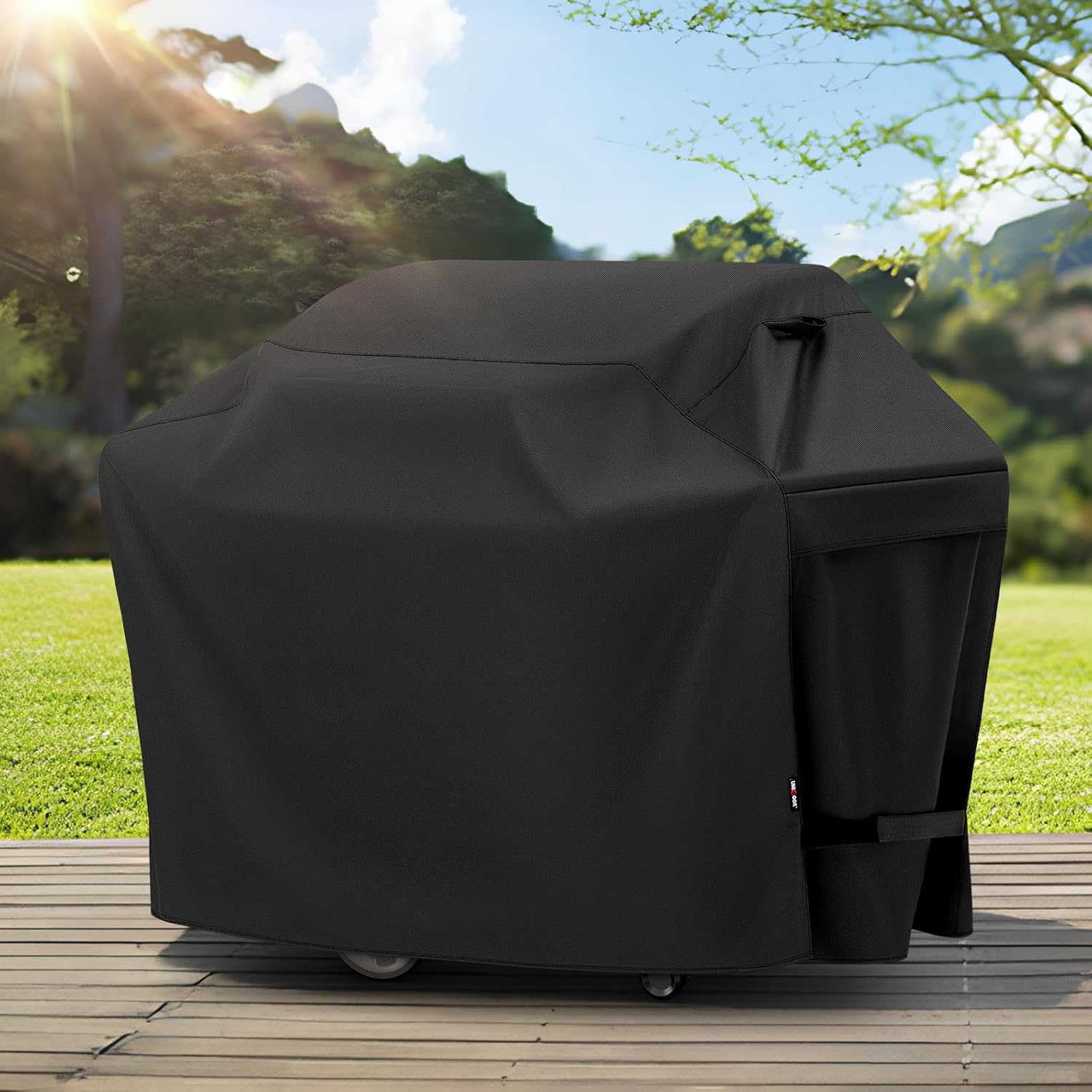 UNICOOK Heavy Duty Waterproof Barbecue Gas Grill Cover, 75-inch XX-Large BBQ Cover, Special Fade Resistant, Durable and Convenient, Fits Grills of Weber Char-Broil Nexgrill Brinkmann and More - Image 7