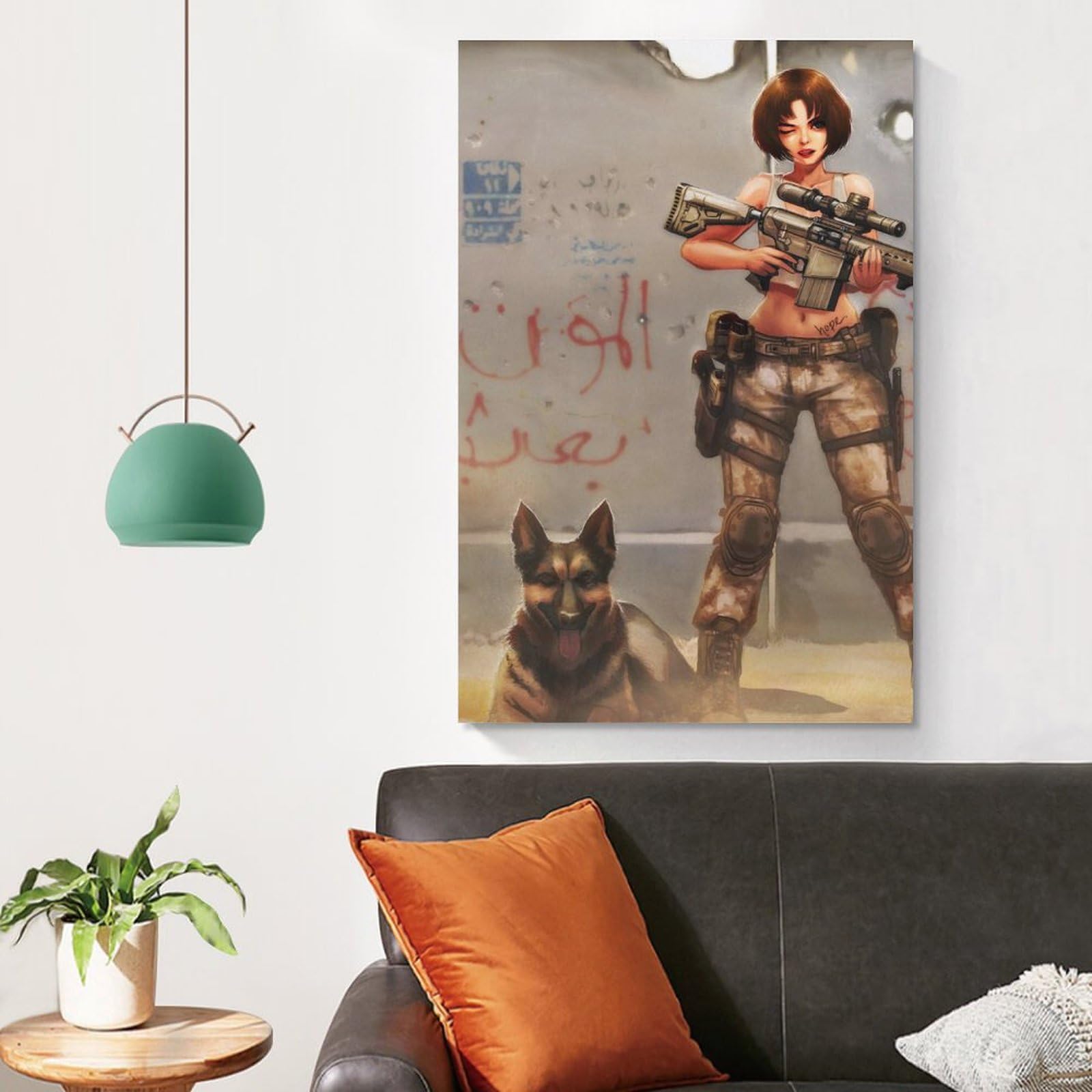 Amazon.co.jp: M110 銃を持ったショートヘアのアニメの女の子犬