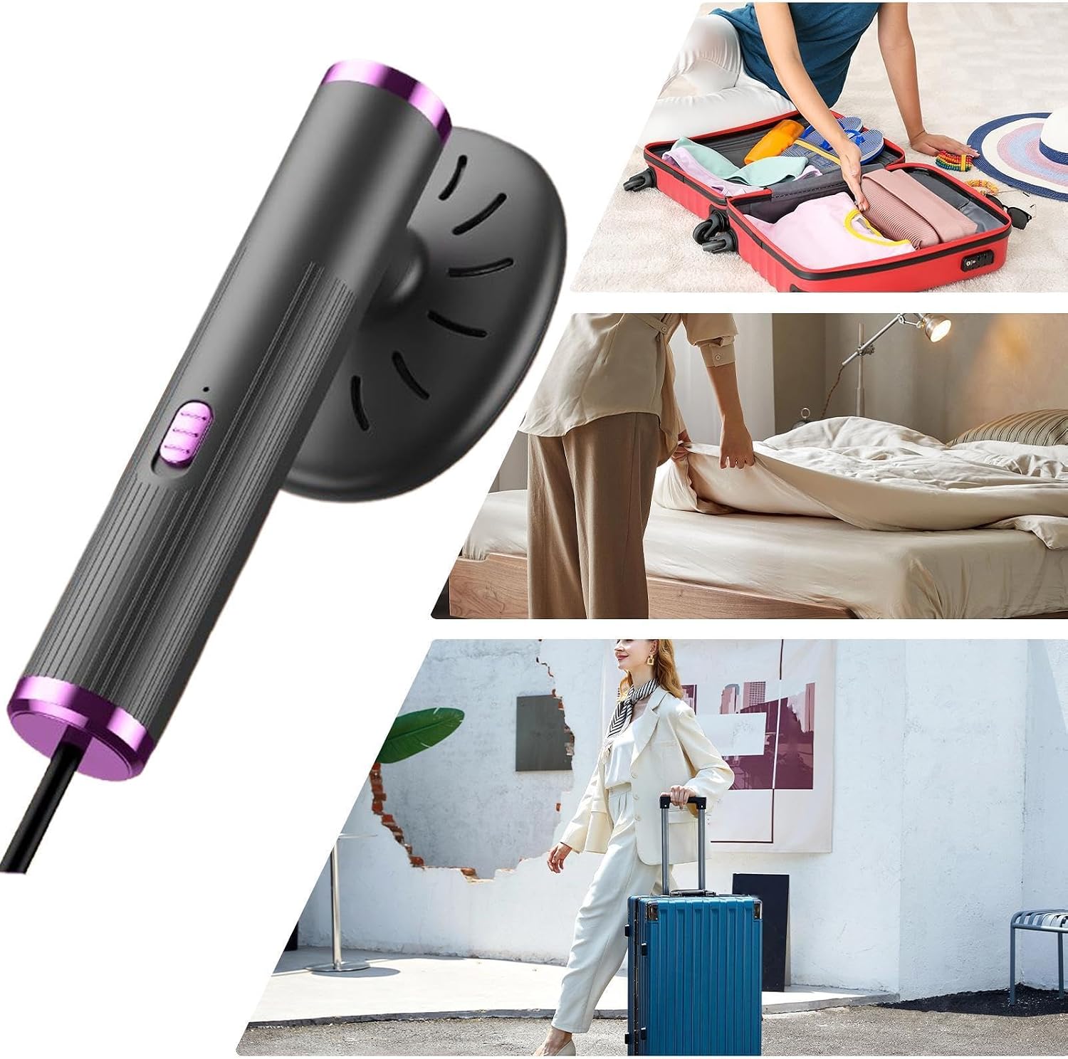 Garment Steamer | Clothing Steamer Handheld,Double Mode Portable Iron Machine for Dress Shirt Curtains College Dorm Closet Home