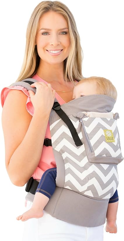 LILLEbaby 4 -in-1 ESSENTIALS marsupio per neonati originale - Grey Chevron  : Amazon.it: Prima infanzia