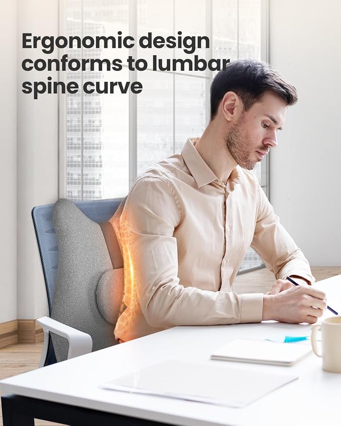 Masajeador de pies y almohada de soporte lumbar miniatura 2