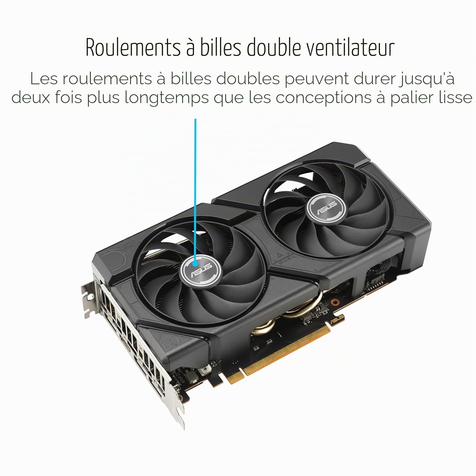 ASUS Dual Radeon RX 7600 Evo OC Edition 8 Go GDDR6 Carte Graphique PCIe 4.0 HDMI 2.1 DisplayPort 1.4a