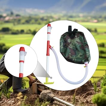 Gralara Manual Fertilizer Spreader for Corn Vegetables and Sugarcane, Backpack-Style Handheld Dispenser for Farm and Garden Sowing