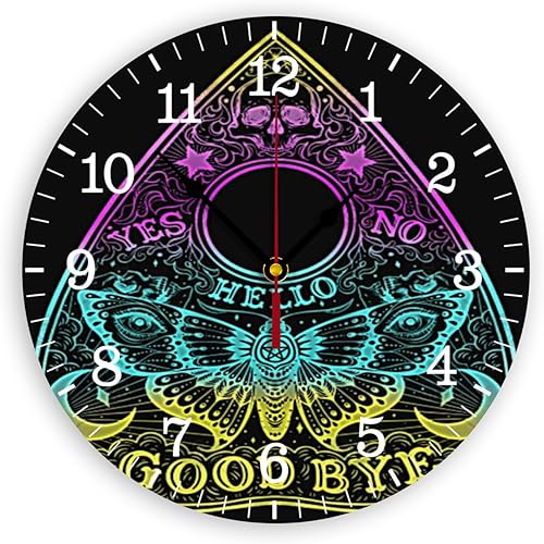 Miniatura 1 de Vcjta Reloj despertador silencioso clásico Wicca para sala de estar, dormitorio, cocina, oficina, aula, escuela, decoración, 10 pulgadas