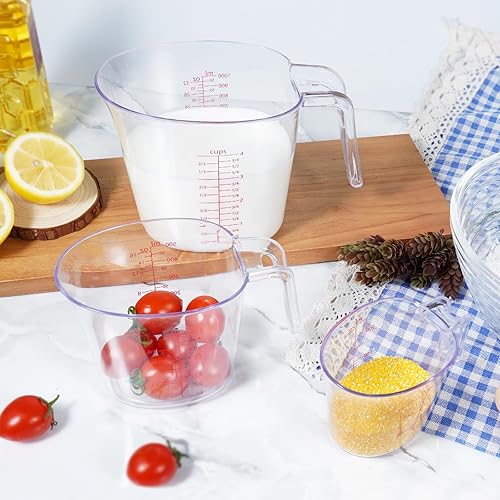 Miniatura 8 de Juego de 22 tazas y cucharas medidoras, tazas medidoras de líquidos anidables y tazas medidoras de acero inoxidable, cucharas para ingredientes