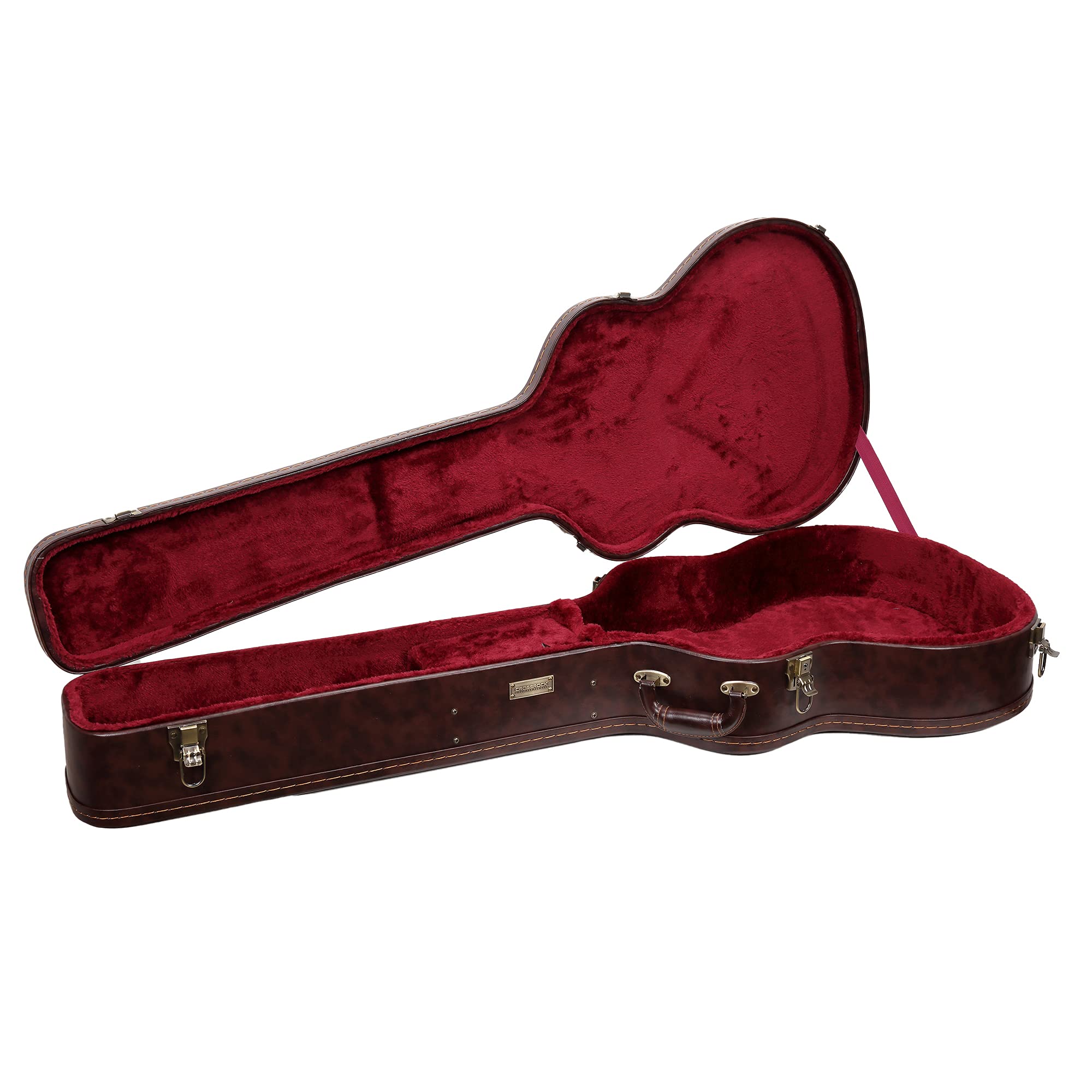 Crossrock Drewniane etui na gitary basowe - brązowy (CRW620ABTW)