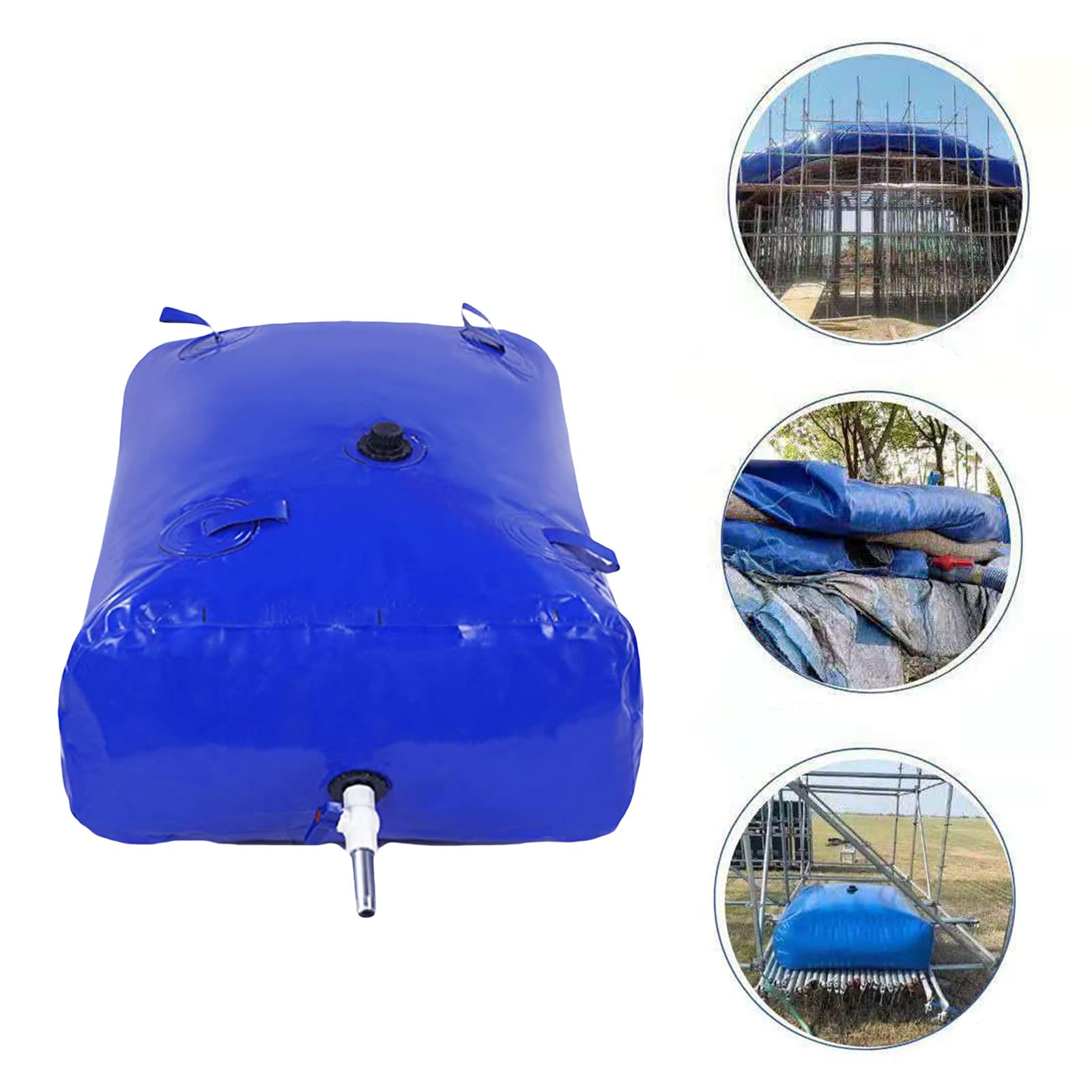 Poche à eau portable de grande capacité Réservoirs pliables Transport facile pour les combats et l'irrigation agricole Transporteurs d'eau pliables
