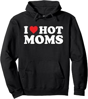 I Heart Mother Brand Tee I Love Hot Moms Retro Vintage Pullover Hoodie