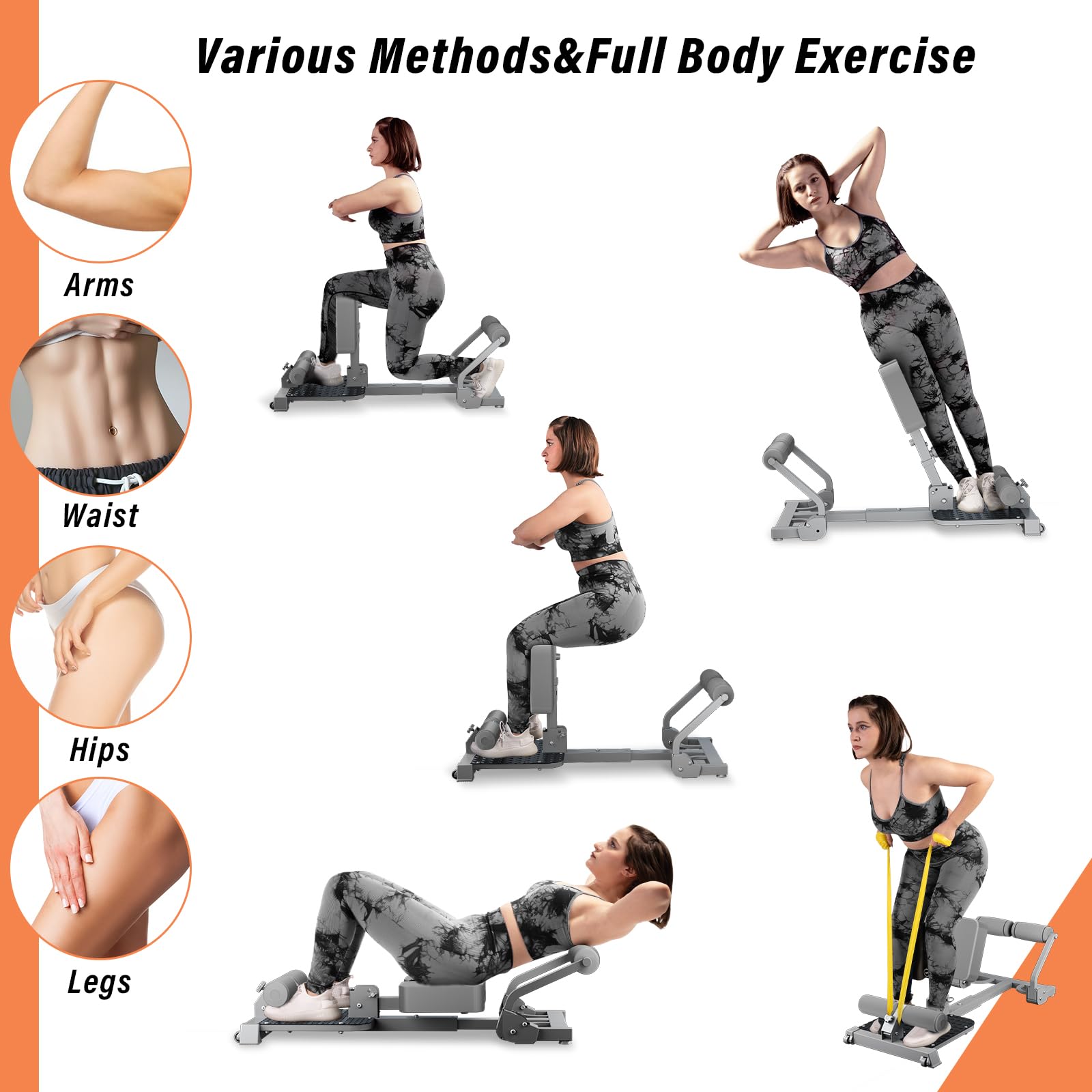TODO Sissy Squat Macchina Capacità 120KG | per Gambe, Glutei e Addome | Core Training | Multifunzione Deep Sissy Macchina, Attrezzature per il Fitness a Casa