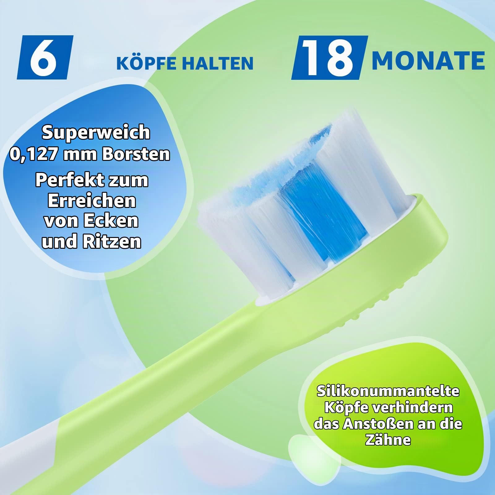 Elektrische Zahnbürste Kinder ab 3-12 jahre Kinderzahnbürsten Elektrisch Smart Timer 6 Weich Bürstenköpfes Wasserdicht Schallzahnbürste für Mädchen Jungen (rosa)