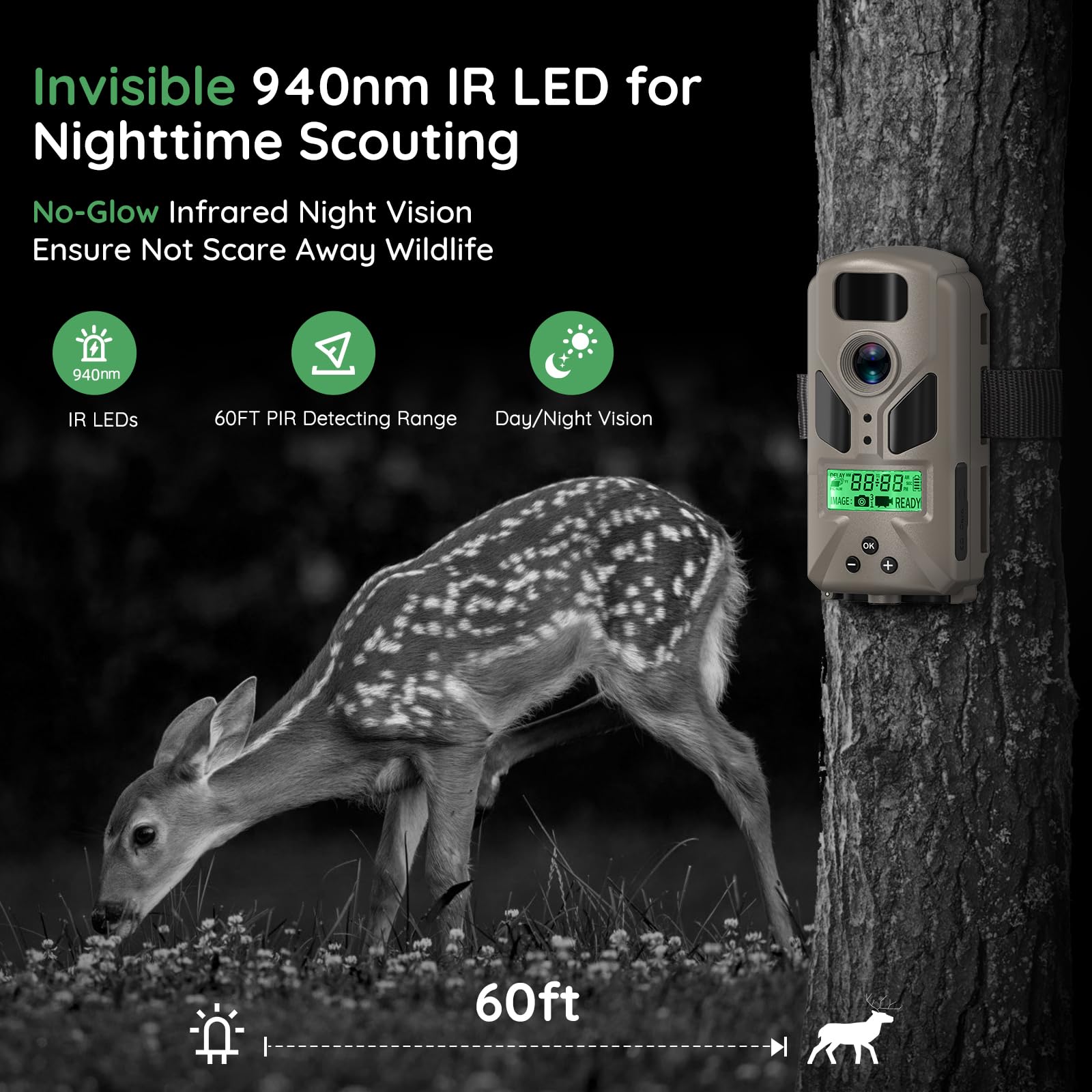 【先着1名様】トレイルカメラ H65 TRAIL CAMERA 国華園オンラインショップ / トレイルカメラ BAK-1 （32GB SD付） 高