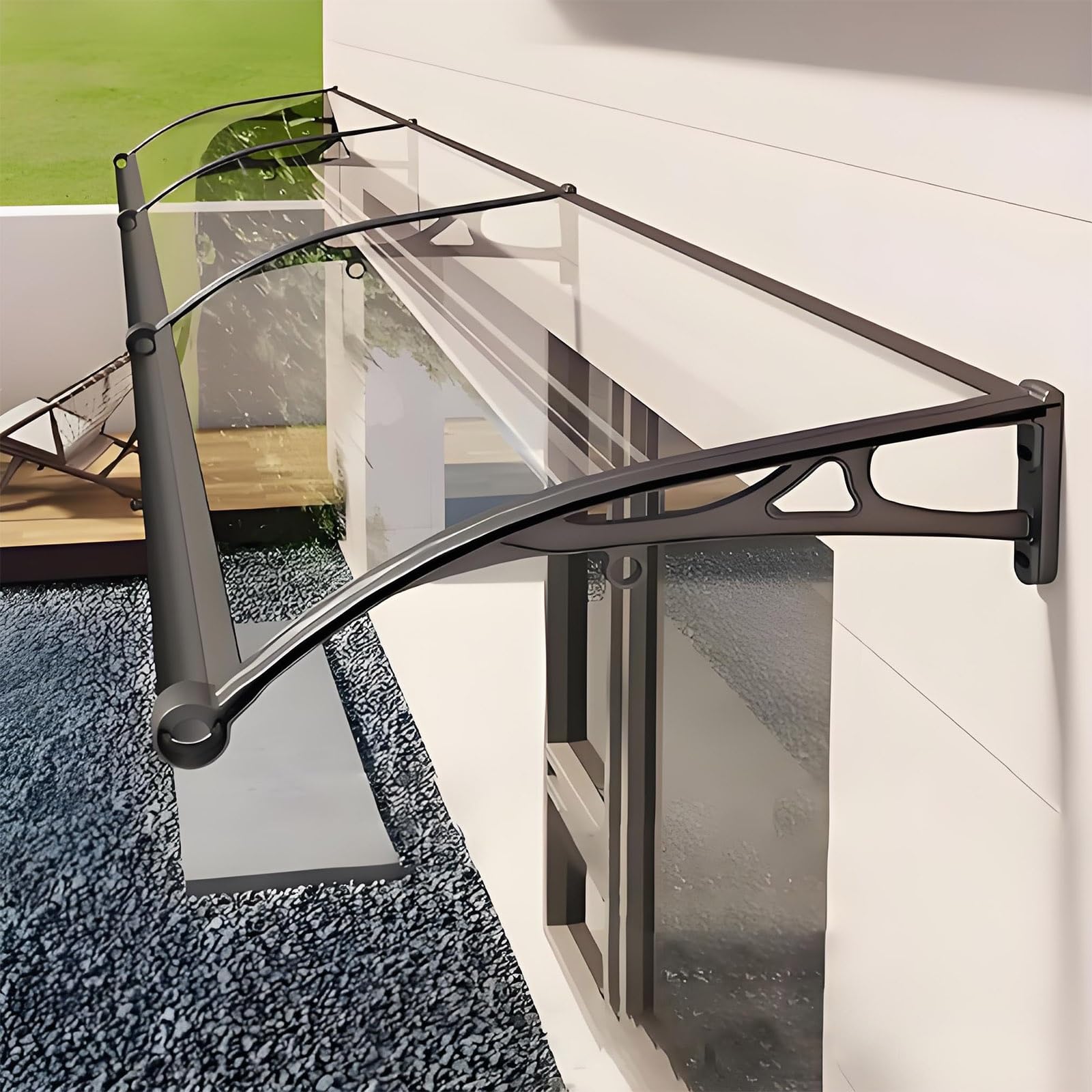 Auvent extérieur pour fenêtre et porte en aluminium anti-UV