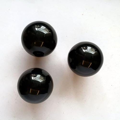 Vista 71 de Escultura de esfera de adivinación de cristal curativo de piedra lunar de 1.575 pulgadas, bola de piedras preciosas, Feng Shui Chakra Aura Piedra